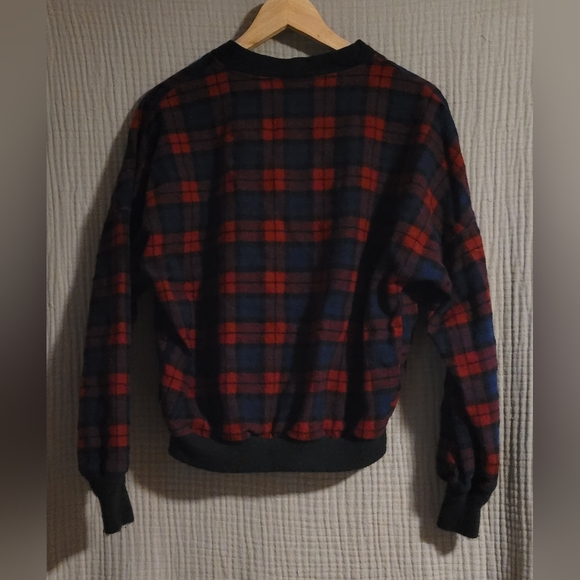 Pendleton Vintage Virgin Wool Plaid Button Up Cardigan Sweater Size Medium - Picture 2 of 8